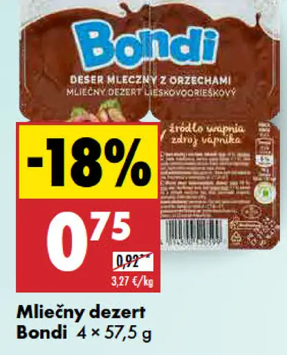 Bondi Mliečny dezert