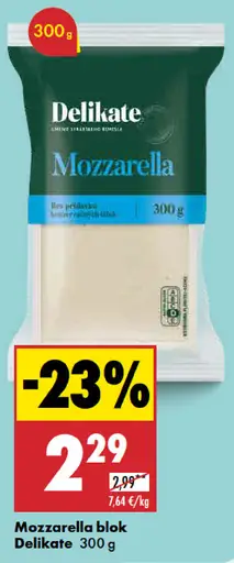 Delikate Mozzarella blok