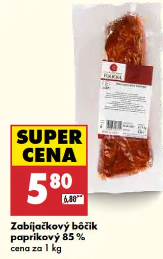 Paprika Zabíjačkový bôčik paprika 85%