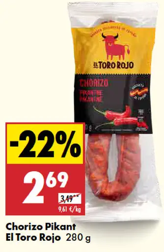 El Toro Rojo Chorizo Pikant