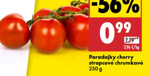 Paradajky cherry strapcové