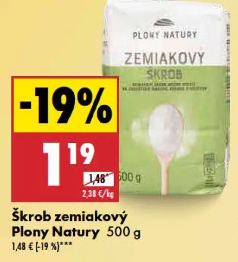 Škrob zemiakový