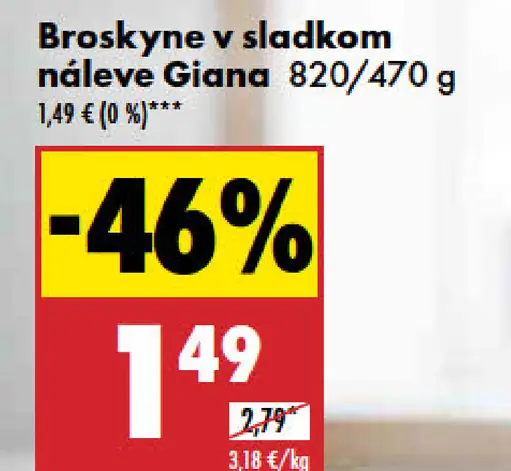 Giana Broskyne v sladkom náleve