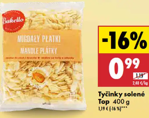 Bakello Mandľové plátky