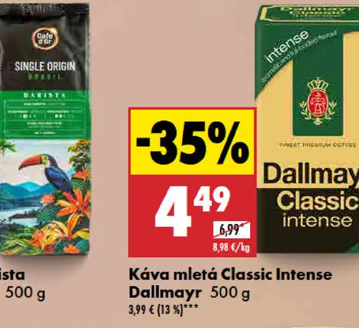 Káva mletá Dallmayr classic intense
