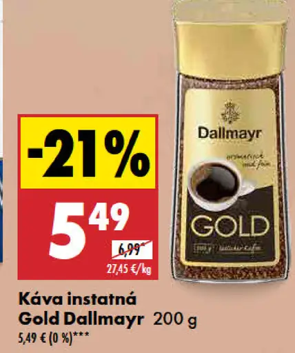 Dallmayr Gold Káva instantná