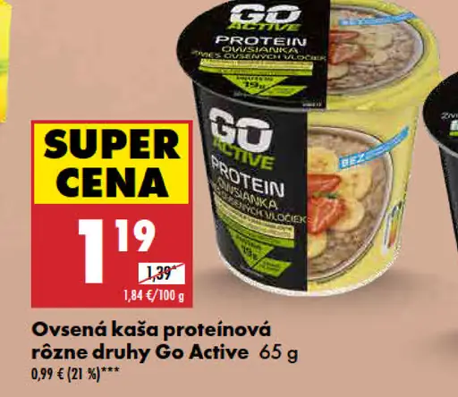 Go Active Ovsená kaša proteínová