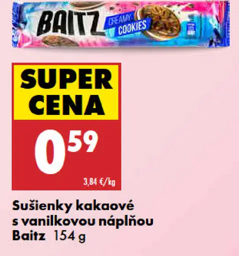 Baitz Sušienky kakaové s vanilkovou náplňou