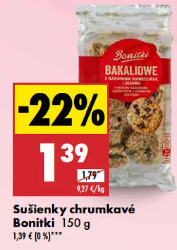 Sušienky chrumkavé Bonitki