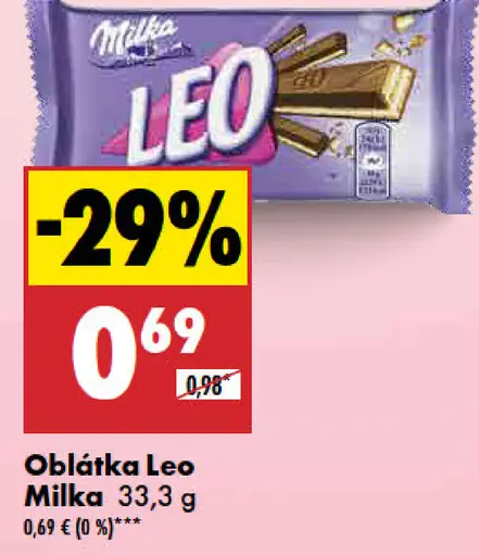 Oblátka Leo Milka