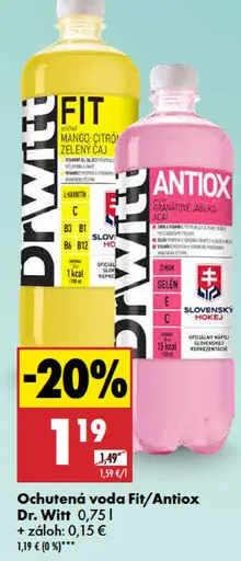 Dr. Witt Ochutená voda Fit/Antiox