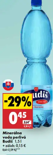 Budiš Prírodná minerálna voda perlivá
