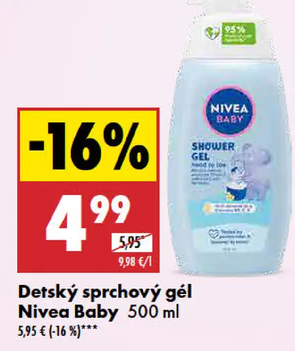 Nivea Detský sprchový gél Baby