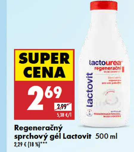 Regeneračný sprchový gél Lactovit