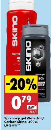 Sprchový gél Waterfall/Carbon Skino