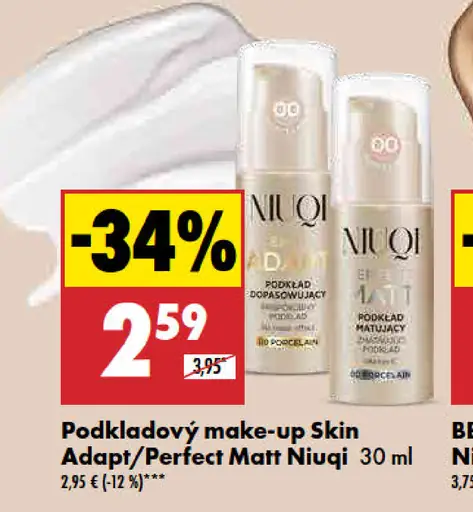 Niuqi Podkladový make-up Skin Adapt/Perfect Matt