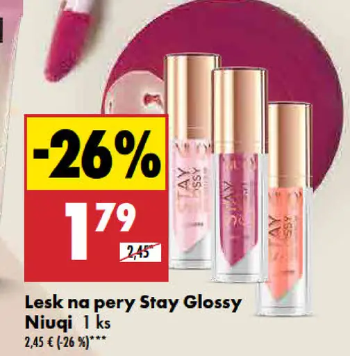 Niuqi lesk na pery Stay Glossy