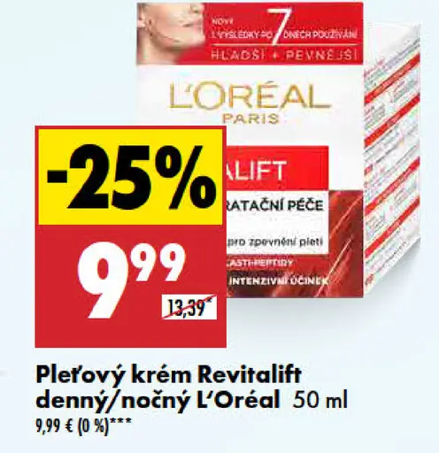 L’Oréal Pleťový krém Revitalift denný/nočný