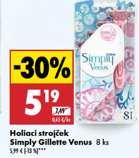Gillette Holiaci strojček Simply Gillette Venus