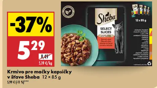 Sheba Krmivo pre mačky kapsičky v šťave