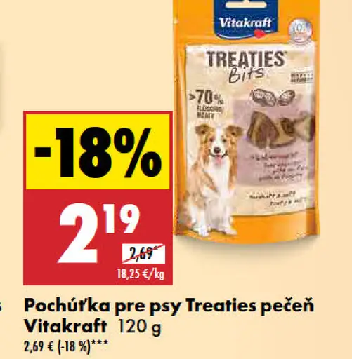 Vitakraft Pochúťka pre psy Treaties pečeň