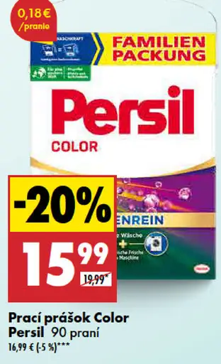 Prací prášok Color Persil