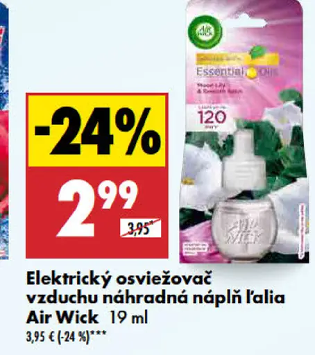 Air Wick elektrický osviežovač vzduchu náplň ľalia