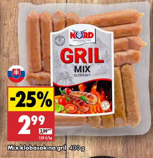 Mix klobások na gril