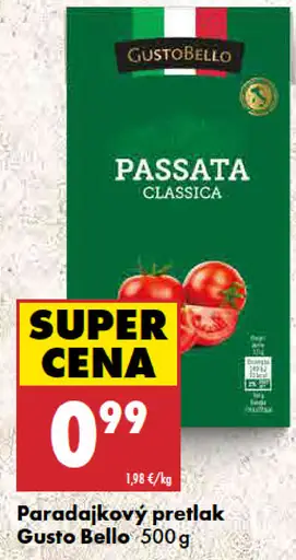 Gusto Bello Paradajkový pretlak