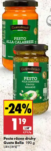 Gusto Bello Pesto rôzne druhy