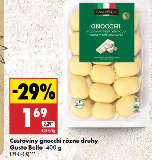 Gusto Bello Cestoviny gnocchi