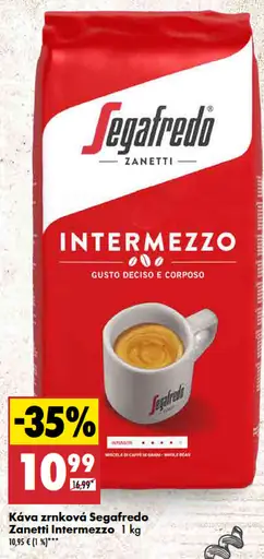 Segafredo Zanetti Káva zrnková Intermezzo