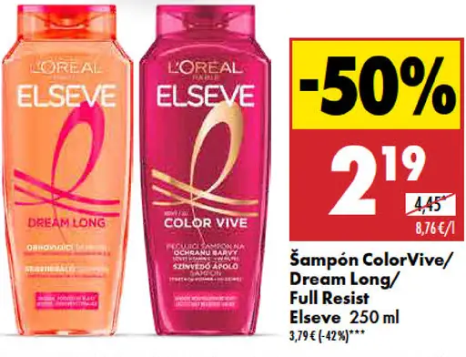 Šampón ColorVive/Dream Long/Full Resist Elseve