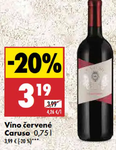 Vino červené Caruso