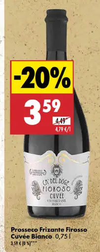 Prosecco Frizante Fiorosso Cuvée Bianco