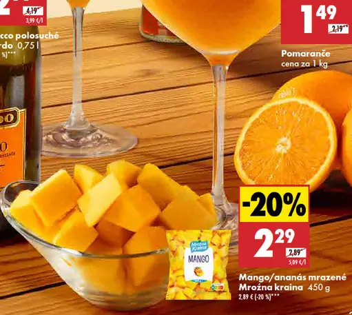 Mango mrazené Mroźna kraina