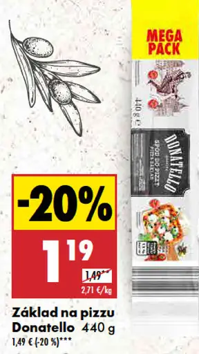 Donatello Základ na pizzu