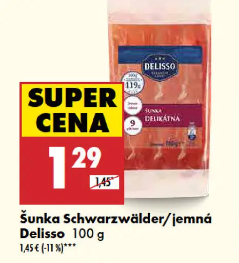 Delisso Schwarzwälder šunka jemná