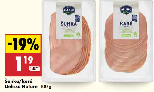 Delisso Nature Šunka karé