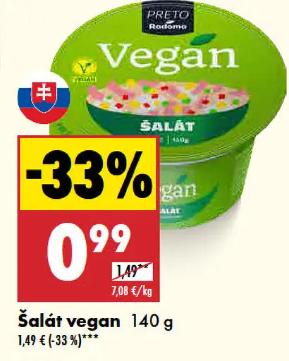 Preto šalát lahôdkový vegan