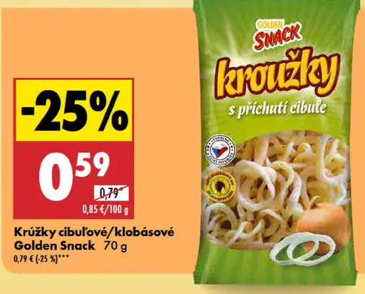 Golden Snack Krúžky cibuľové
