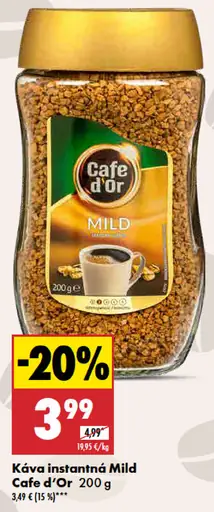 Cafe d'Or Káva instantná Mild