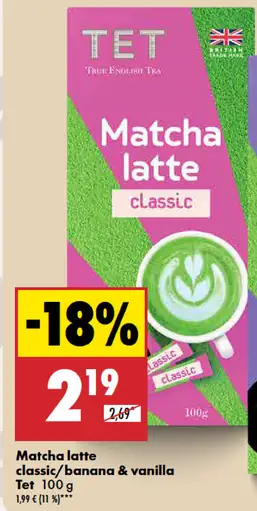 TET matcha latte classic