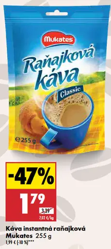 Mukates Káva instantná raňajková