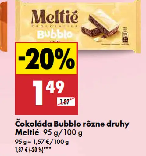 Meltie Čokoláda Bubblo