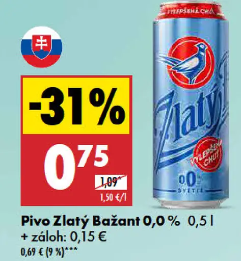 Zlatý Bažant 0,0%