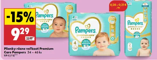 Plienky Premium Care Pampers