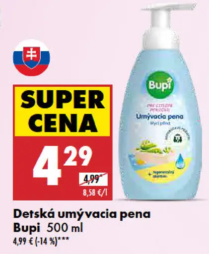 Detská umývacia pena Bupi