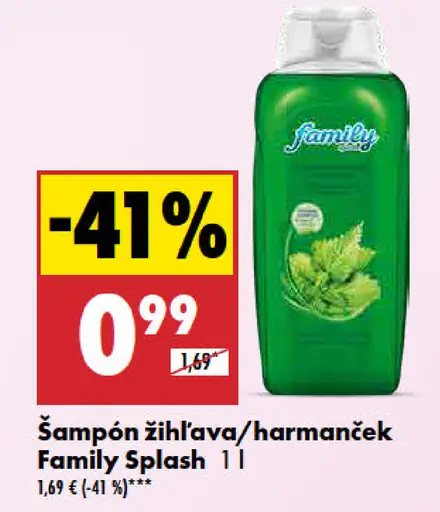 Family Splash Šampón žihľava/harmanček