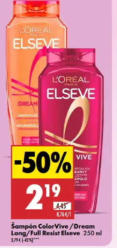 L'Oréal Elseve Šampón ColorVive / Dream Long / Full Resist